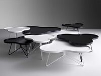 Flower Mono Couchtisch 90x84 Weiß