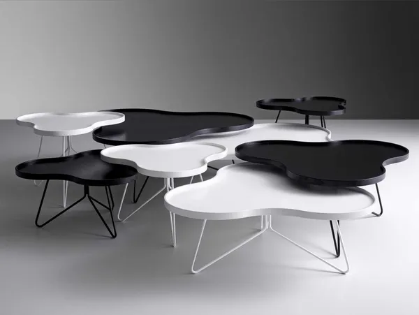 Flower Mono Coffee Table 90x84 Black