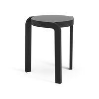 Spin Hocker Schwarzlackierte Esche