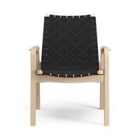 Primo Lænestol Lav Natural Bøg/Sort