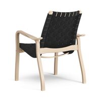 Primo Lænestol Lav Natural Bøg/Sort