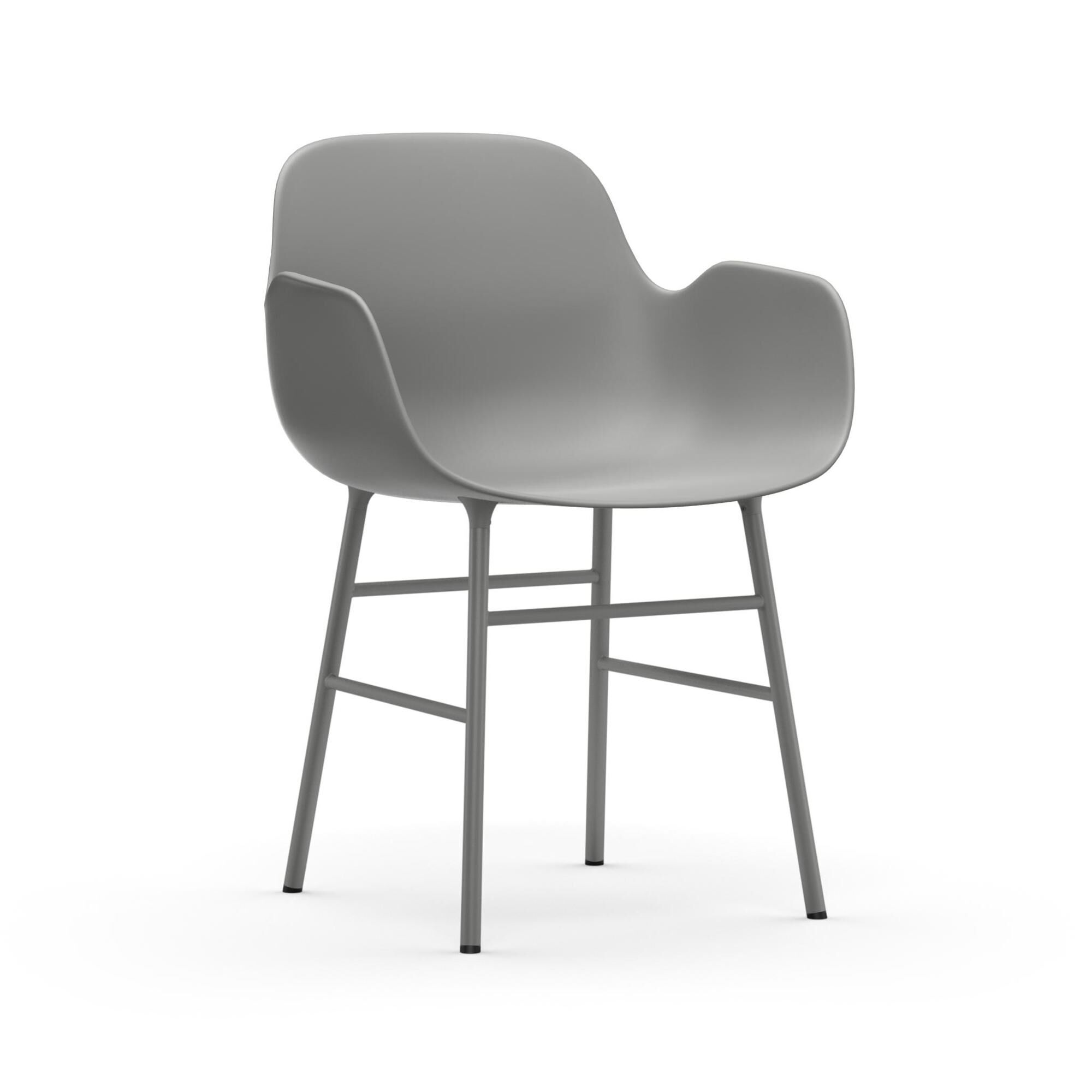 Form Spisebordsstol med Armln Gr/Gr Stl