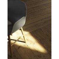 Form Dining Chair with Armrests White/ Oak