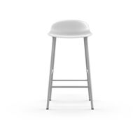 Form Barstol H65 cm Hvid/Hvid Stål