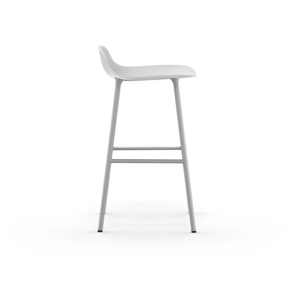Form Barstol H65 cm Hvid/Hvid Stål