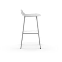 Form Barstol H65 cm Hvid/Hvid Stål