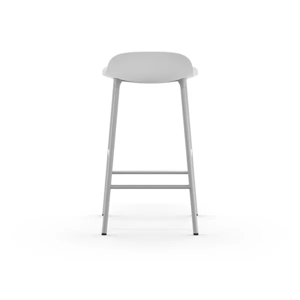 Form Barstol H65 cm Hvid/Hvid Stål