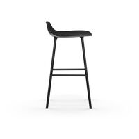 Form Barstol H65 cm Sort/Sort Stål