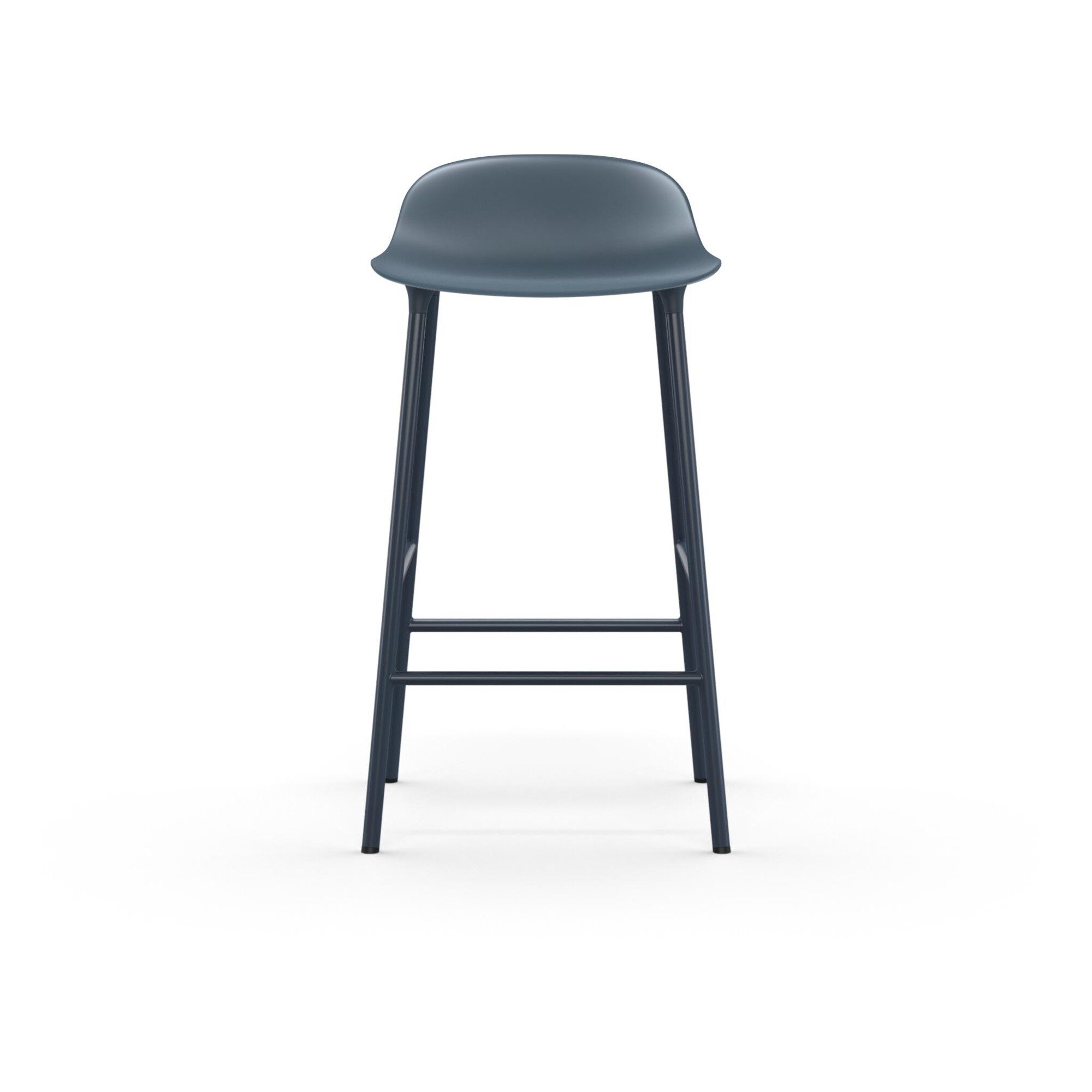 Form Tabouret de Bar H65 cm Bleu/ Acier
