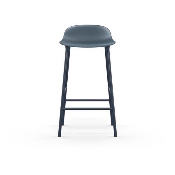 Form Barkruk H65 cm Blauw/Staal