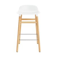 Form Barkrakk H65 cm Hvit/Eik