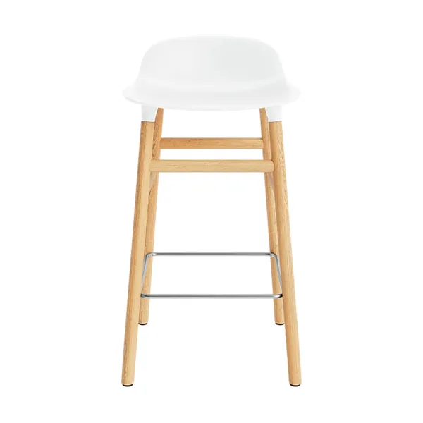 Form Bar Stool H65 cm White/ Oak