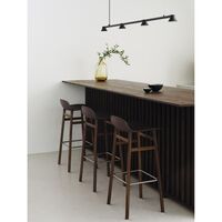 Form Barkrakk H65 cm Hvit/Eik