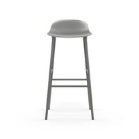 Form Bar Stool H75 cm Gray/ Gray Steel