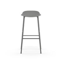 Form Bar Stool H75 cm Gray/ Gray Steel