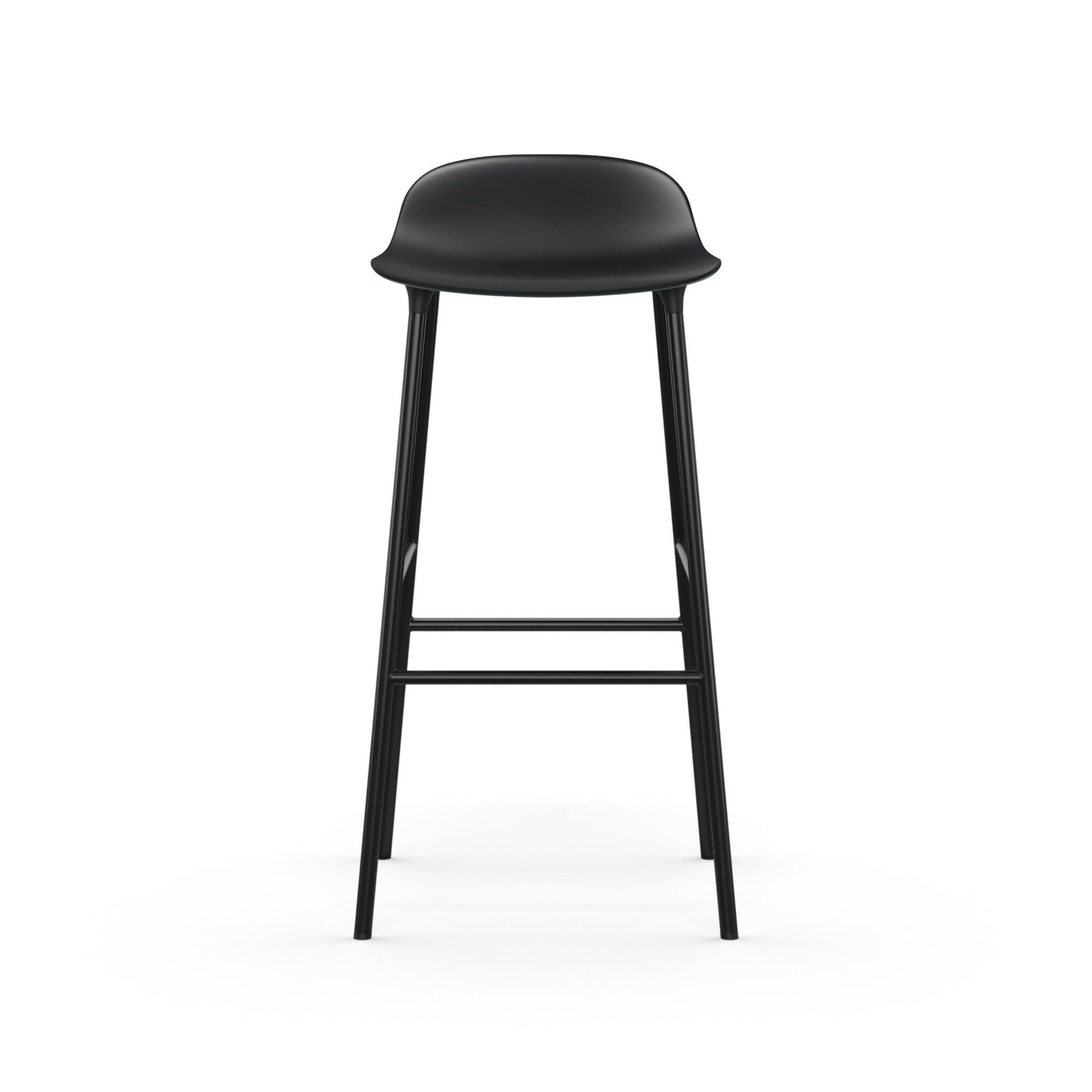 Form Tabouret de Bar H75 cm Noir/ Noir Noir