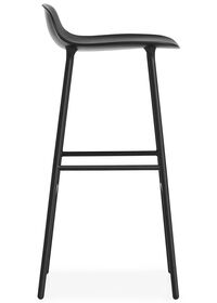 Form Bar Stool H75 cm Black/ Black Steel