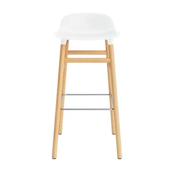 Form Barstool H75 cm White/ Oak