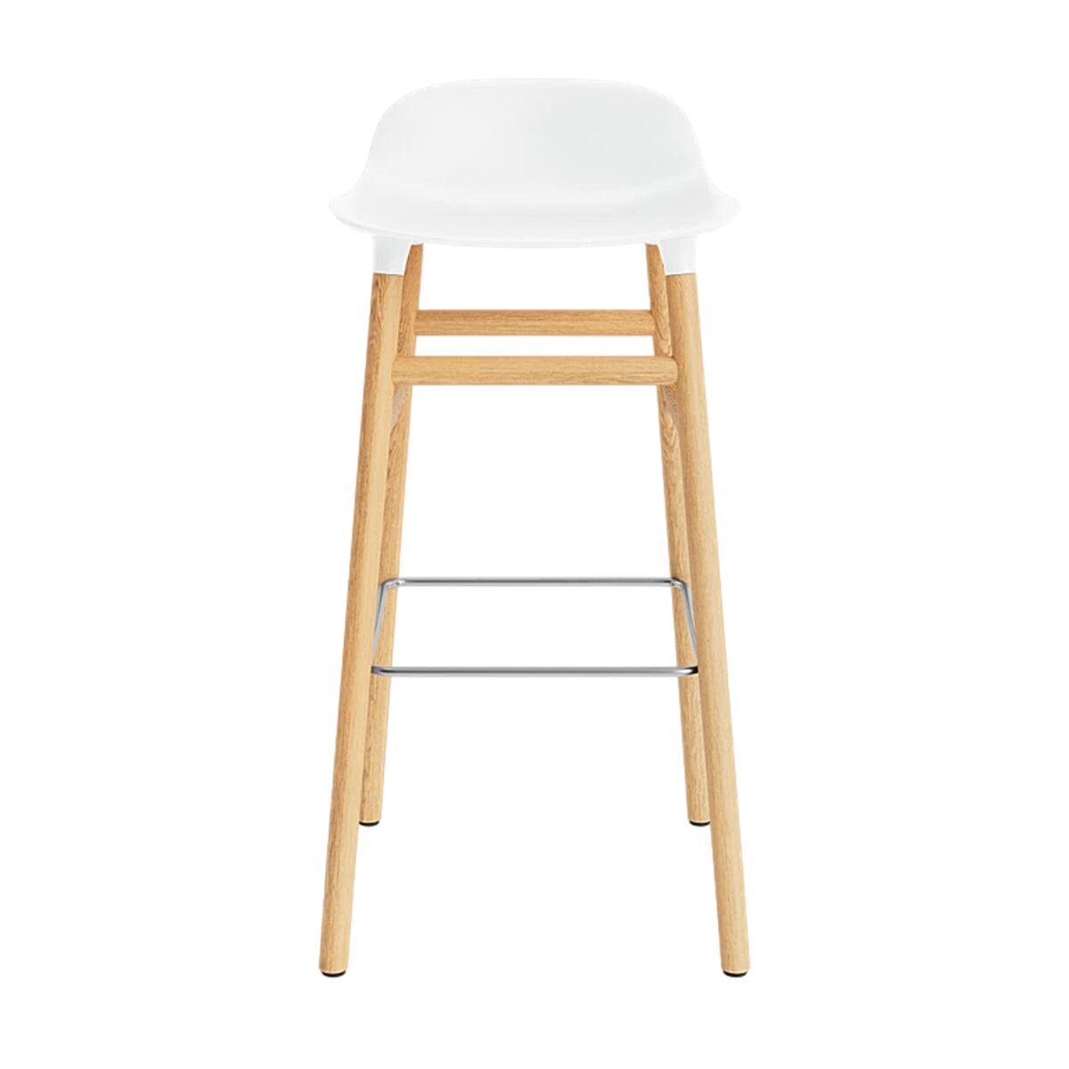 Form Hoker Barowy Wys. 75 cm Biały/dąb