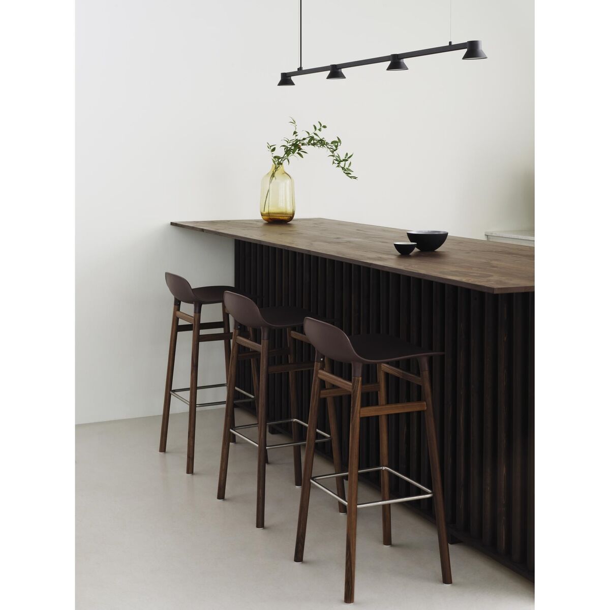 Form Hoker Barowy Wys. 75 cm Biały/dąb