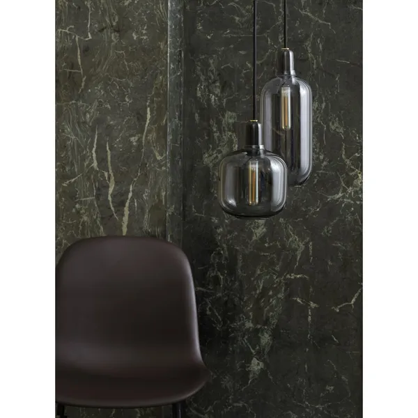 Amp Pendant Large Smoke-coloured/Black