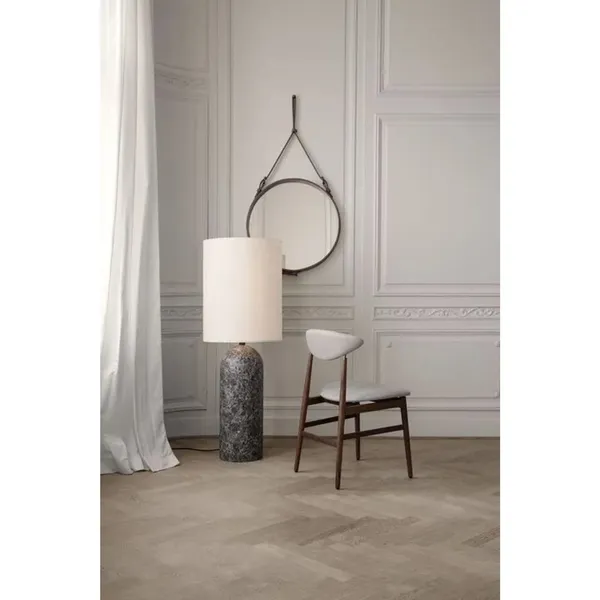 Adnet Wall Mirror Circular Tan Leather Ø58 cm