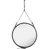 Adnet in Schwarz Leder Ø58 cm
