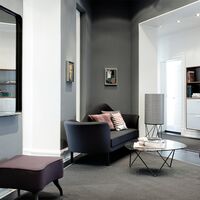 Pedrera Gulvlampe med Lysdæmper PD2 Mat Sort