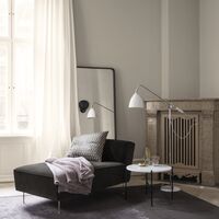 Adnet Wall Mirror Rectangular Black Leather 65 x 115 cm
