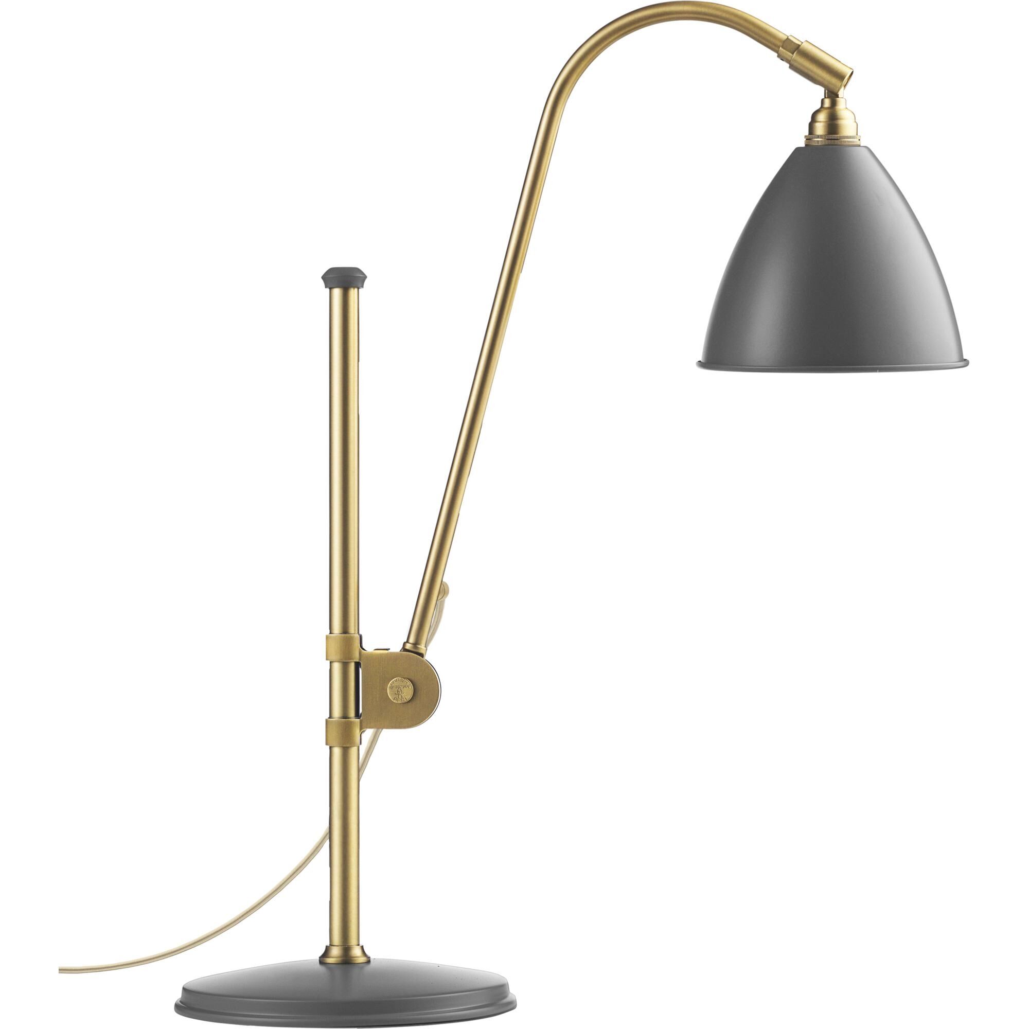 Bestlite BL1 Bordlampe Grå og Messing