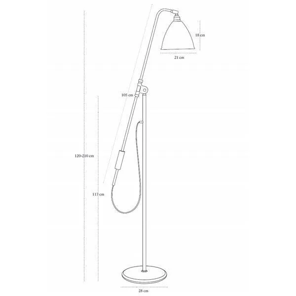Bestlite BL4 Floor Lamp Matt White