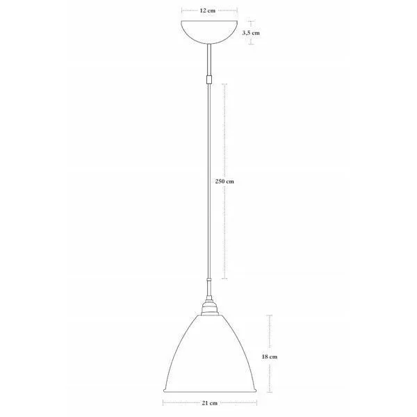 Bestlite BL9M Pendant Medium Matt White