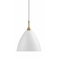Matte white / Brass