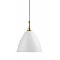 Matte white / Brass