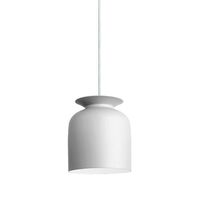 Round Hanglamp Mat Wit Klein