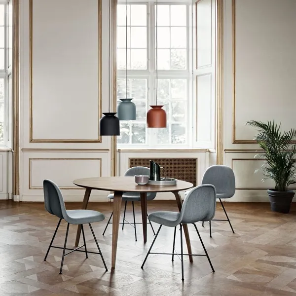 Round Hanglamp Mat Wit Klein
