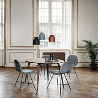 Round Hanglamp Mat Wit Klein