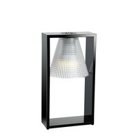 Light-Air Table Lamp Sculpted Black/ Crystal