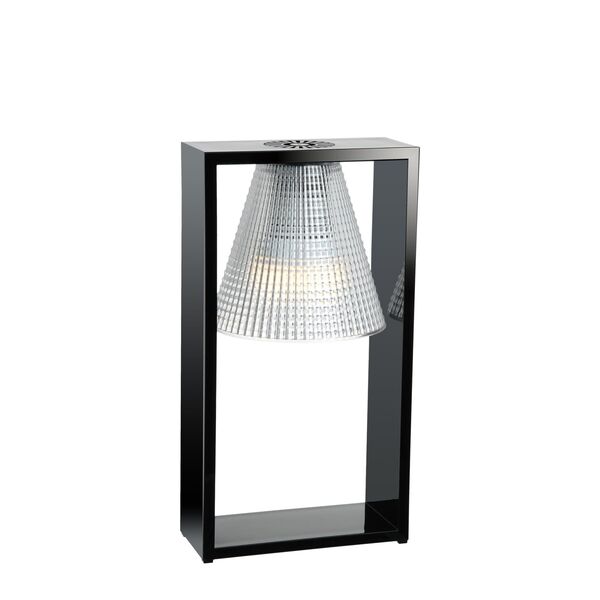 Light-Air Tafellamp Sculpted Black/ Cristal