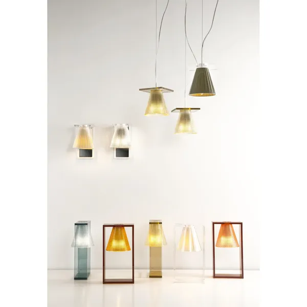 Light-Air Table Lamp Sculpted Black/ Crystal