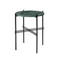 Green marble and black base