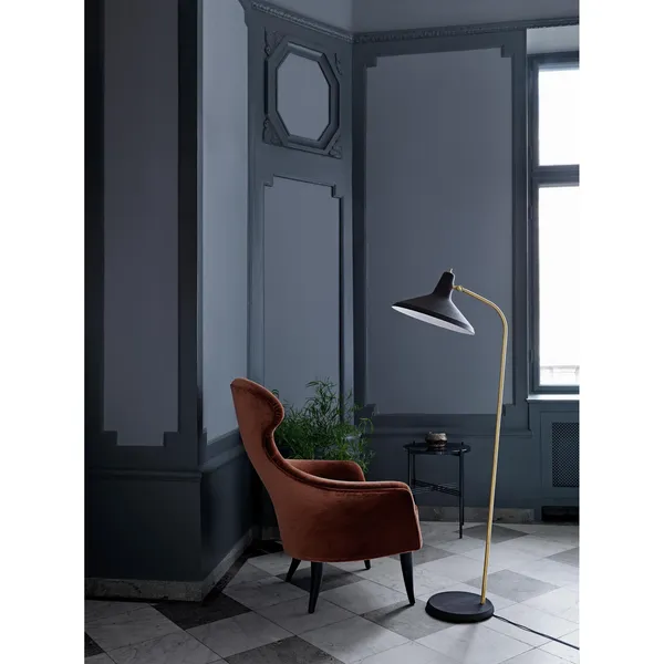 TS Side Table Round Ø40 Black/ Black Marquina Marble