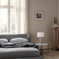 TS Coffee Table Round Ø55 Black/ White Carrara Marble