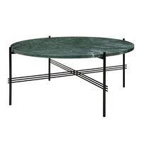 Green marble and black base