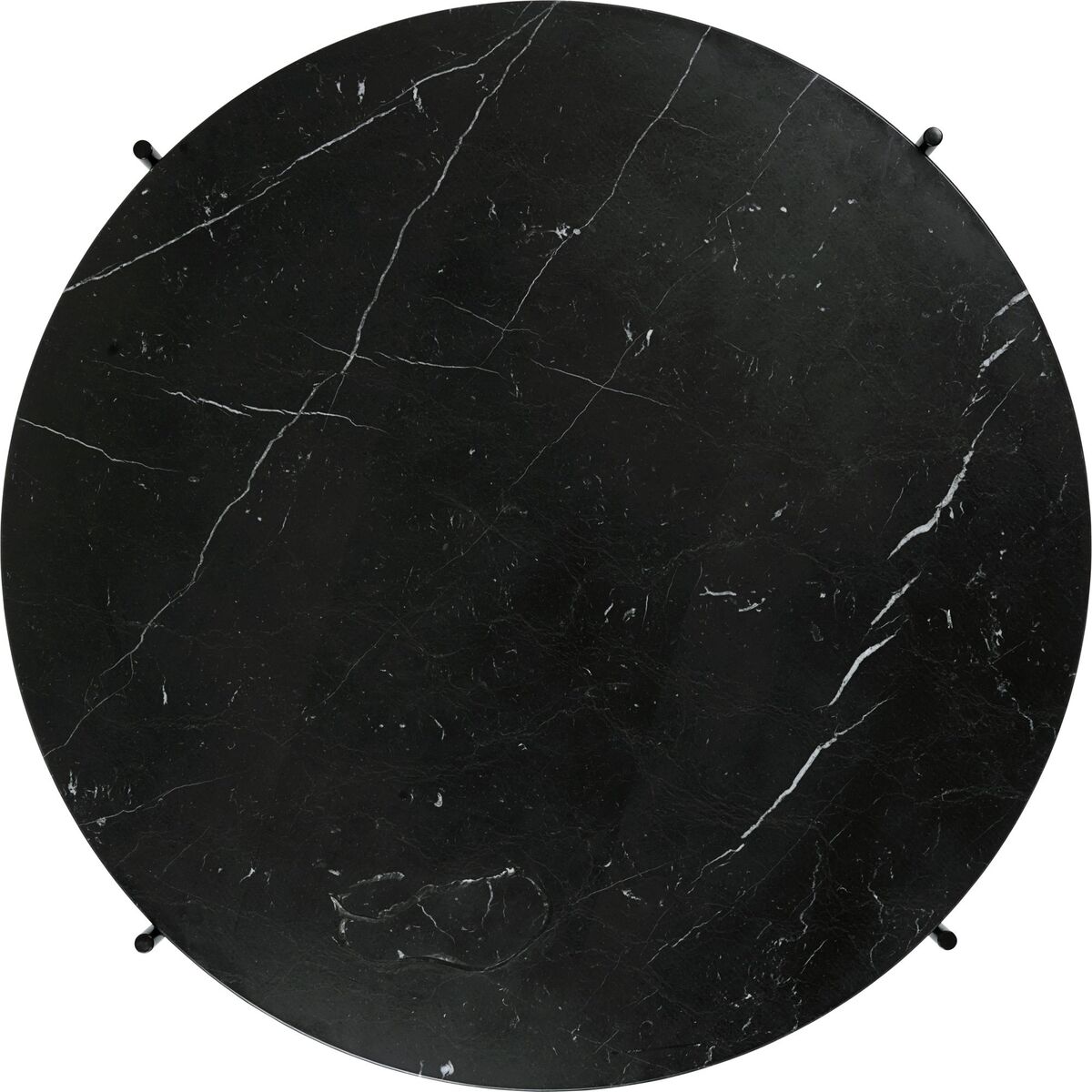 TS Coffee Table Round Ø80 Black/ Black Marquina Marble