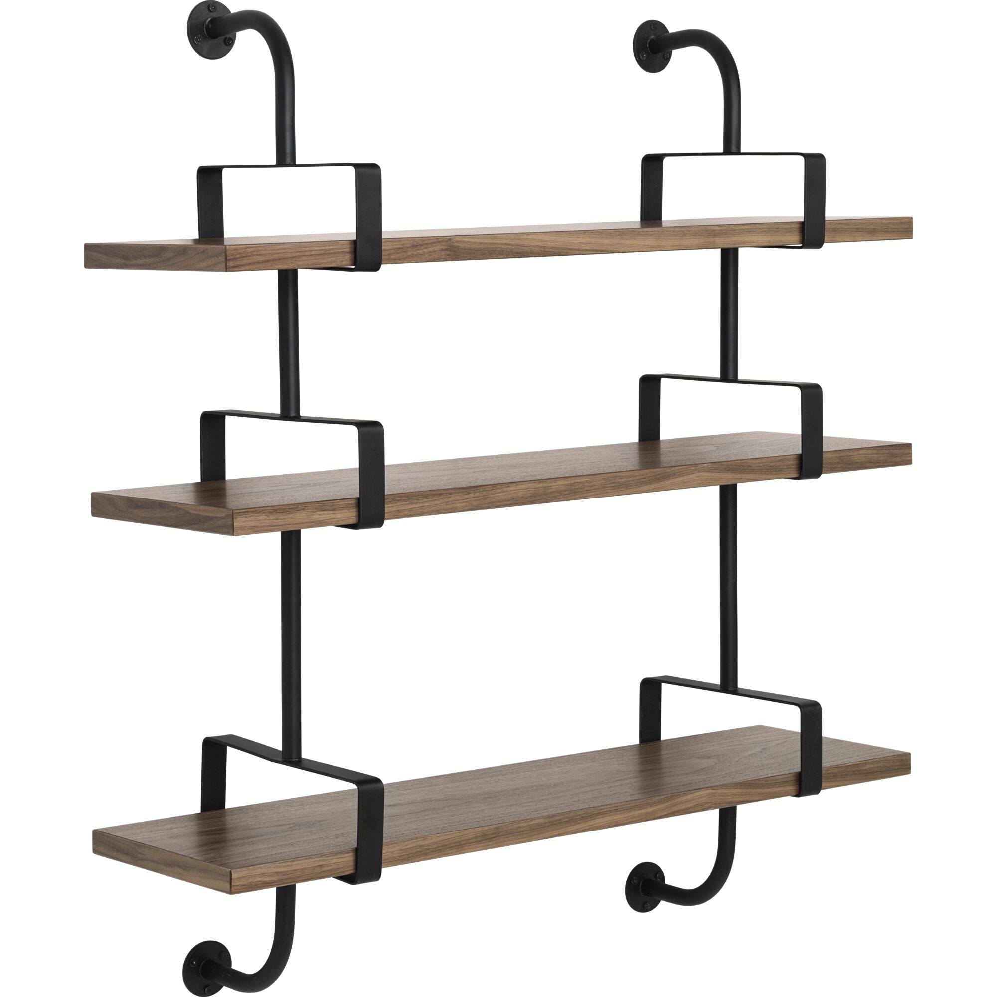 Démon Hylle L95 cm 3 Hyller Amerikansk Valnøtt