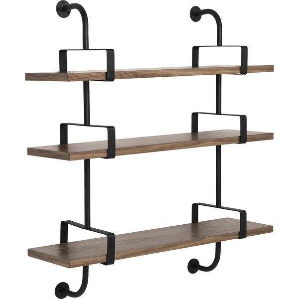 Démon Shelf L95 cm 3 Shelves American Walnut
