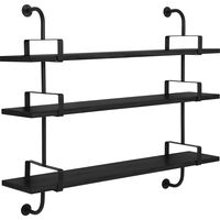 Démon Hylde L155 cm 3 Hylder Sort Ask