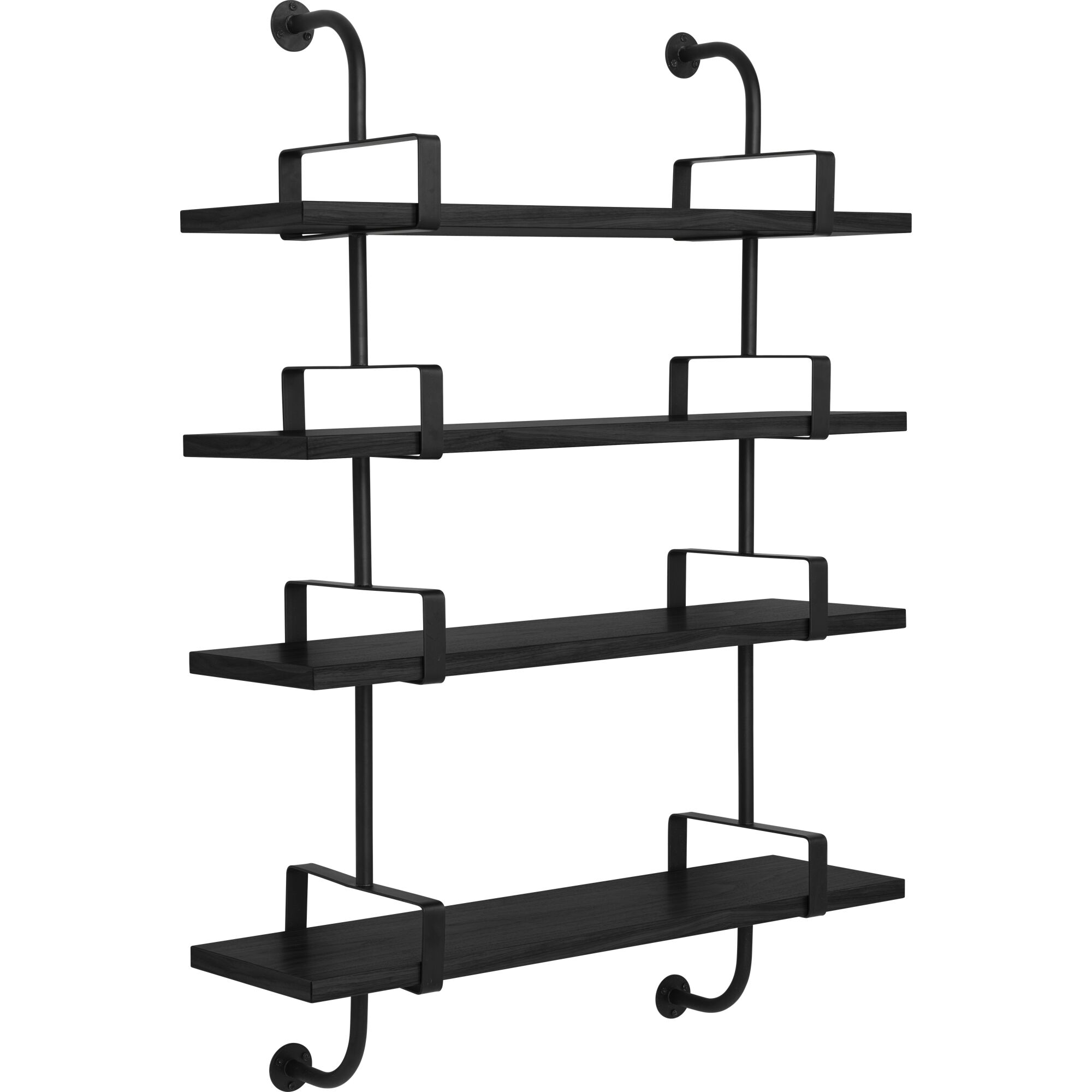 Démon Hylle L95 cm 4 Sort Svart Ask