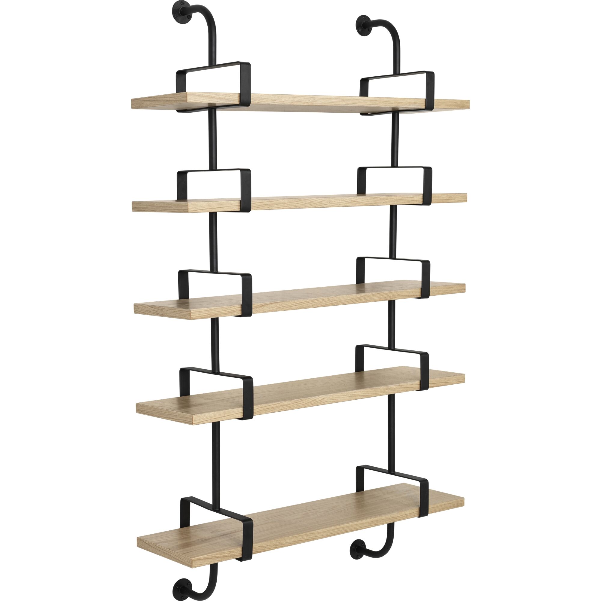 Démon Hylle L95 cm 5 Hyller Eik